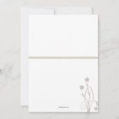 Invitation Photographie de bénédiction florale First Holy Com (Dos)