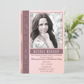 Invitation Photographie de fin d'études de la partie de Pink  (Debout devant)