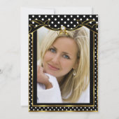 Invitation Photographie de la fête d'anniversaire des Pois no (Dos)