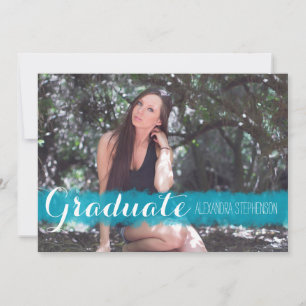 Invitation Photographie de la fête de graduation de la brosse