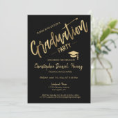 Invitation Photographie de la partie de graduation minimale e (Debout devant)