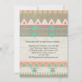 Invitation Photographie de la tribu Aztec - Open House (Dos)