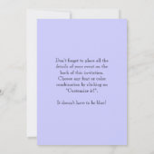 Invitation Photographie de massage extérieur (Dos)