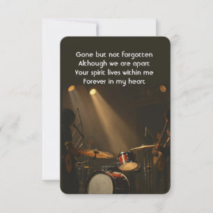 Invitation Photographie de mémoire de batteur de tambour grou