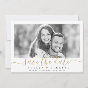 Invitation Photographie de script simple et moderne enregistr