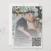 Invitation Photographie de superposition en vellum végétal (Dos)