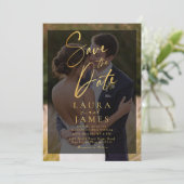 Invitation Photographie de superposition transparente moderne (Debout devant)