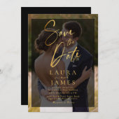 Invitation Photographie de superposition transparente moderne (Devant / Derrière)