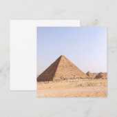 Invitation Photographie des pyramides de Gizeh (Devant / Derrière)