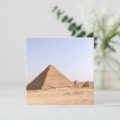 Invitation Photographie des pyramides de Gizeh (Debout devant)