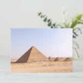 Invitation Photographie des pyramides de Gizeh (Debout devant)