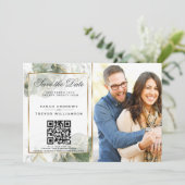 Invitation Photographie et code QR d'une taille exceptionnell (Debout devant)