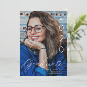 Invitation Photographie et écriture manuscrite Typographie Gr (Debout devant)