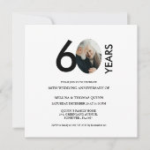 Invitation Photographie moderne et design 60E anniversaire de (Devant)