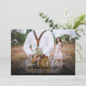 Invitation Photographie moderne et élégante de la typographie (Debout devant)