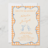 Invitation Photographie murale peinte à la main Code QR Maria (Devant)