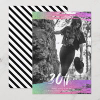 Photographie noir coloré blanc 30e anniversaire