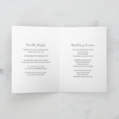 Invitation Photographie noir et blanc élégant Mariage moderne (Intérieur)