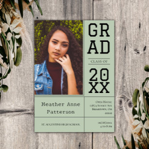 Invitation Photographie Open House Sage Green