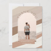 Invitation Photographie rayée Dusty contemporaine MERCI Invit (Devant)