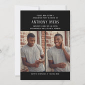 Invitation PhotoPop Bold Typography Graduation Party (Dos)