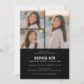 Invitation PhotoPop Chic Graduation Party (Dos)