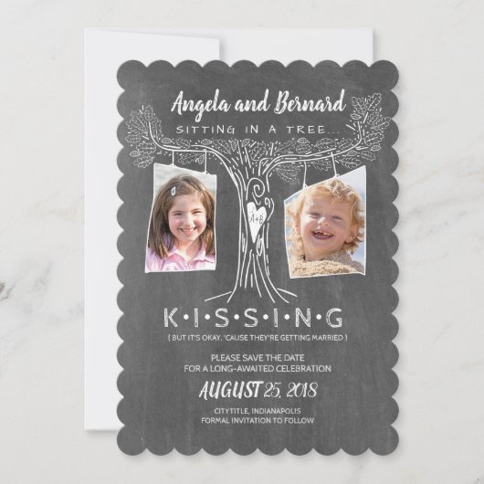 Invitation Photos amusantes de l'école | Love Oak Tree Enregi (Devant)