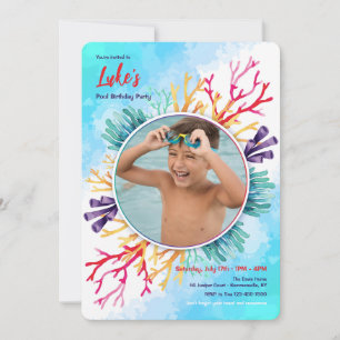 Invitation Photos de Corail de mer