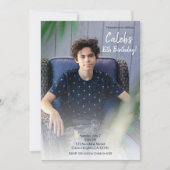 Invitation Photos de fête d'anniversaire minime (Devant)