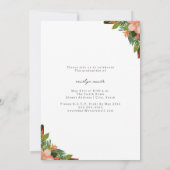 Invitation Photos de Graduation Tropicale de l'ananas floral (Dos)