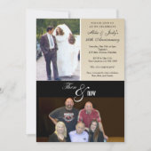 Invitation Photos de la fête de l'anniversaire du Mariage (Devant)