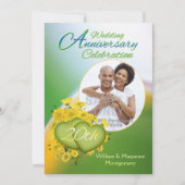 Invitation Photos de la fête du 20e anniversaire de mariage S (Devant)