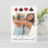 Invitation Photos de Las Vegas Destination Bridesmaid Proposi (Debout devant)