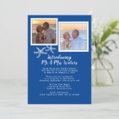 Invitation Photos de réception de mariage sur le thème de la  (Debout devant)