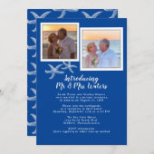 Invitation Photos de réception de mariage sur le thème de la  (Devant / Derrière)