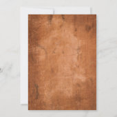 Invitation Photos d'enfance Bois Vintage Enregistrer la date (Dos)