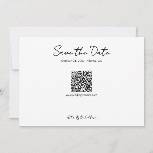 Invitation Photos d'Enfance Mariées à ces enfants (Dos)