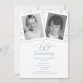 Invitation Photos d'enfant pour un 60e anniversaire de mariag (Devant)