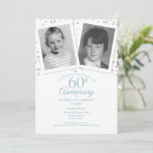 Invitation Photos d'enfant pour un 60e anniversaire de mariag (Debout devant)