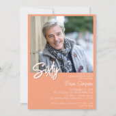 Invitation Photos du 60e anniversaire de Peach (Devant)