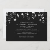 Invitation Photos du 60e anniversaire Then & Now Noir et arge (Dos)