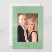 Invitation Photos du Mariage de l'aquarelle de printemps (Dos)