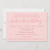 Invitation Photos Instagram rose sweet sixteen (Dos)