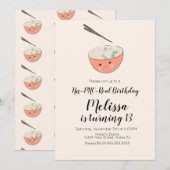 Invitation Photos Oriental Dîner d'anniversaire Restaurant Pa (Devant / Derrière)