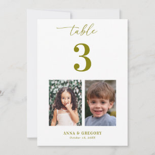 Invitation Photos pour enfants Tableau 3 5x7 Mariage