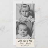 Invitation Photos pour enfants Typographie Code postal Enregi (Devant)