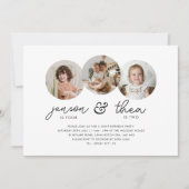 Invitation Photos rondes de l'anniversaire 3 (Devant)