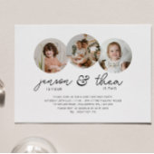 Invitation Photos rondes de l'anniversaire 3