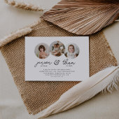 Invitation Photos rondes de l'anniversaire 3