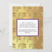 Invitation Physician Assistant PA Graduation Purple Gold (Dos)
